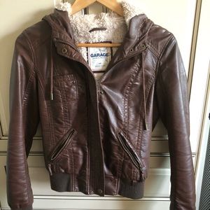 Garage Leather Jacket (Brown)